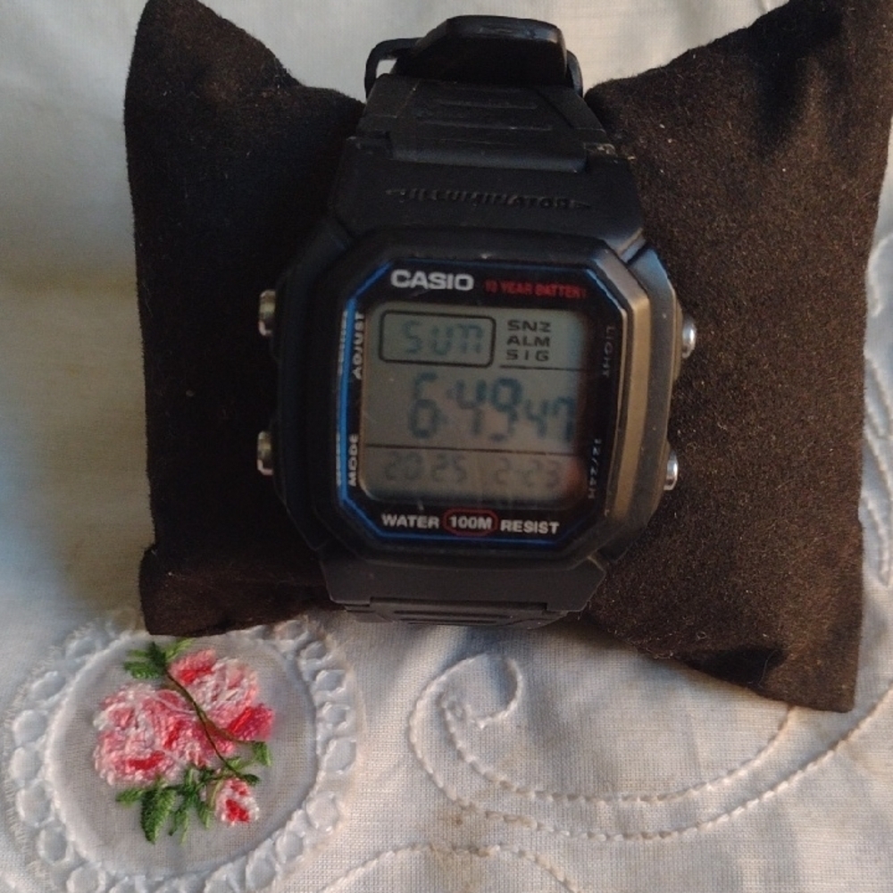 Casio Black Digital 100m Waterproof Watch NWOT